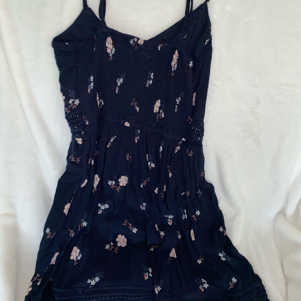 Navy sundress w/ floral design